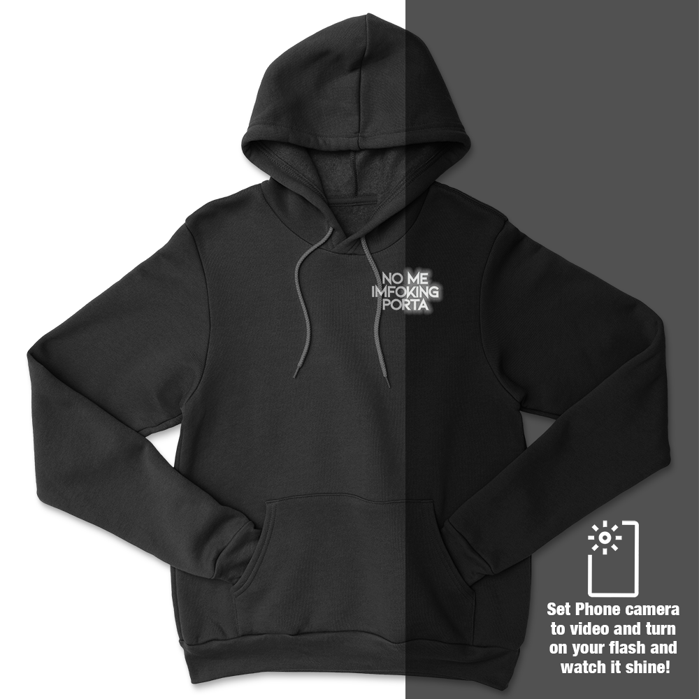 NO ME Silver/Reflective Hoodie