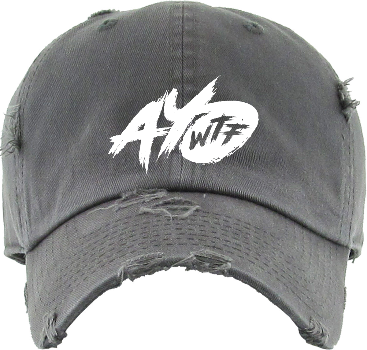 Ayo WTF! Distressed Dad Hat