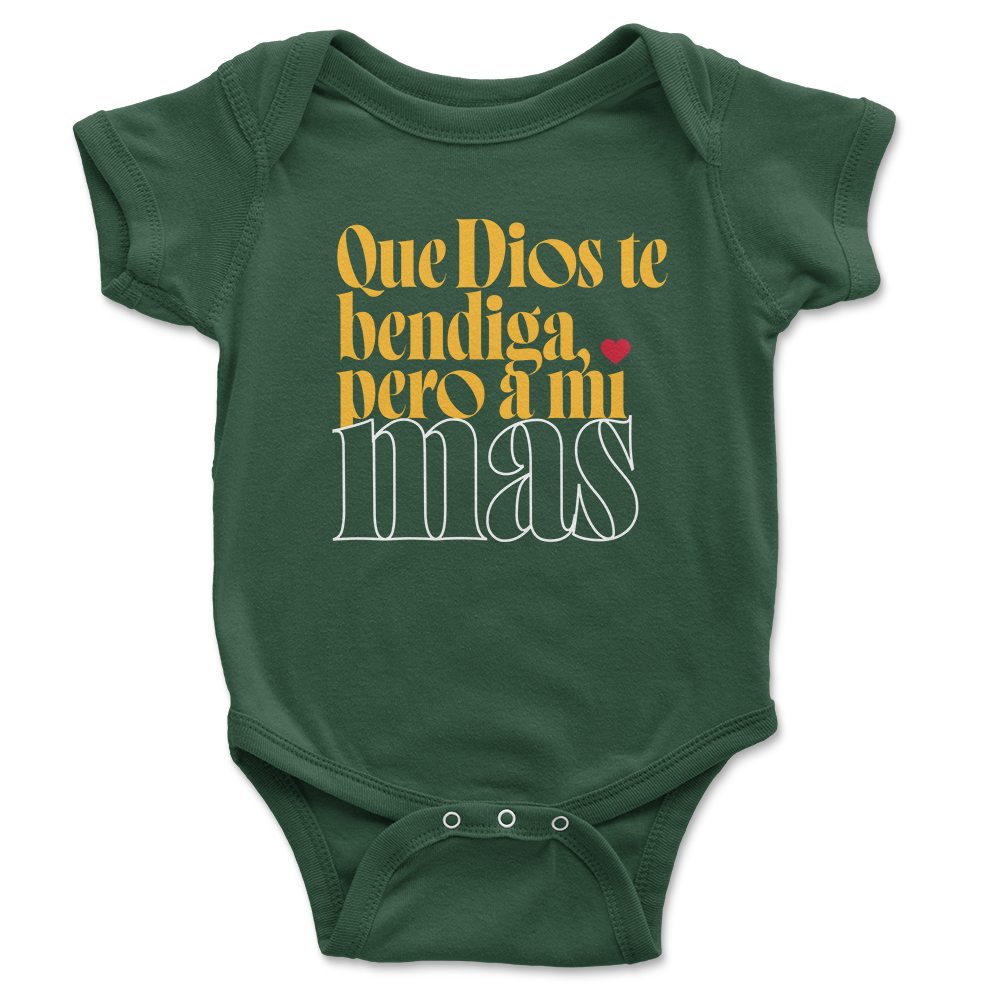 QUE DIOS TE BENDIGA ONESIE
