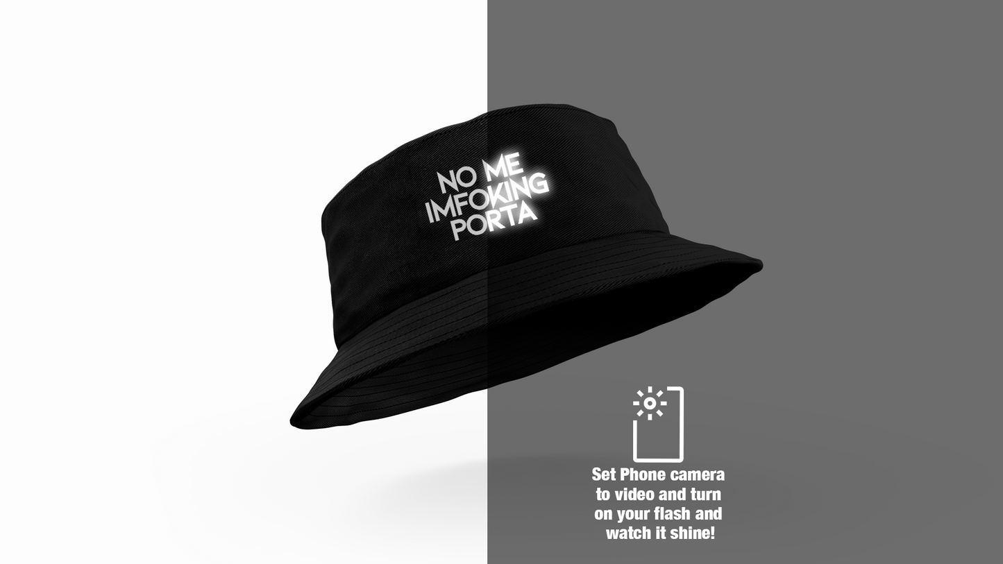 NO ME REFLECTIVE BUCKET HAT