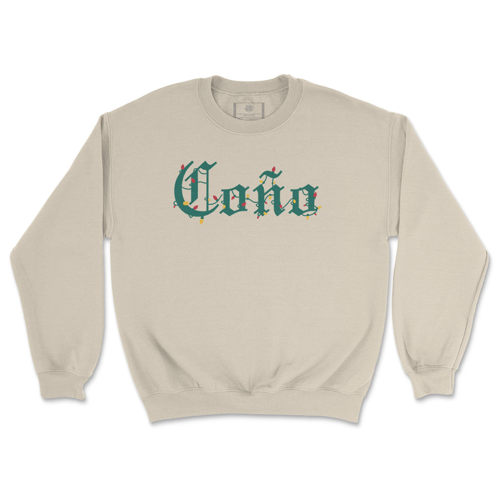 COÑO CHRISTMAS LIGHTS CREWNECK
