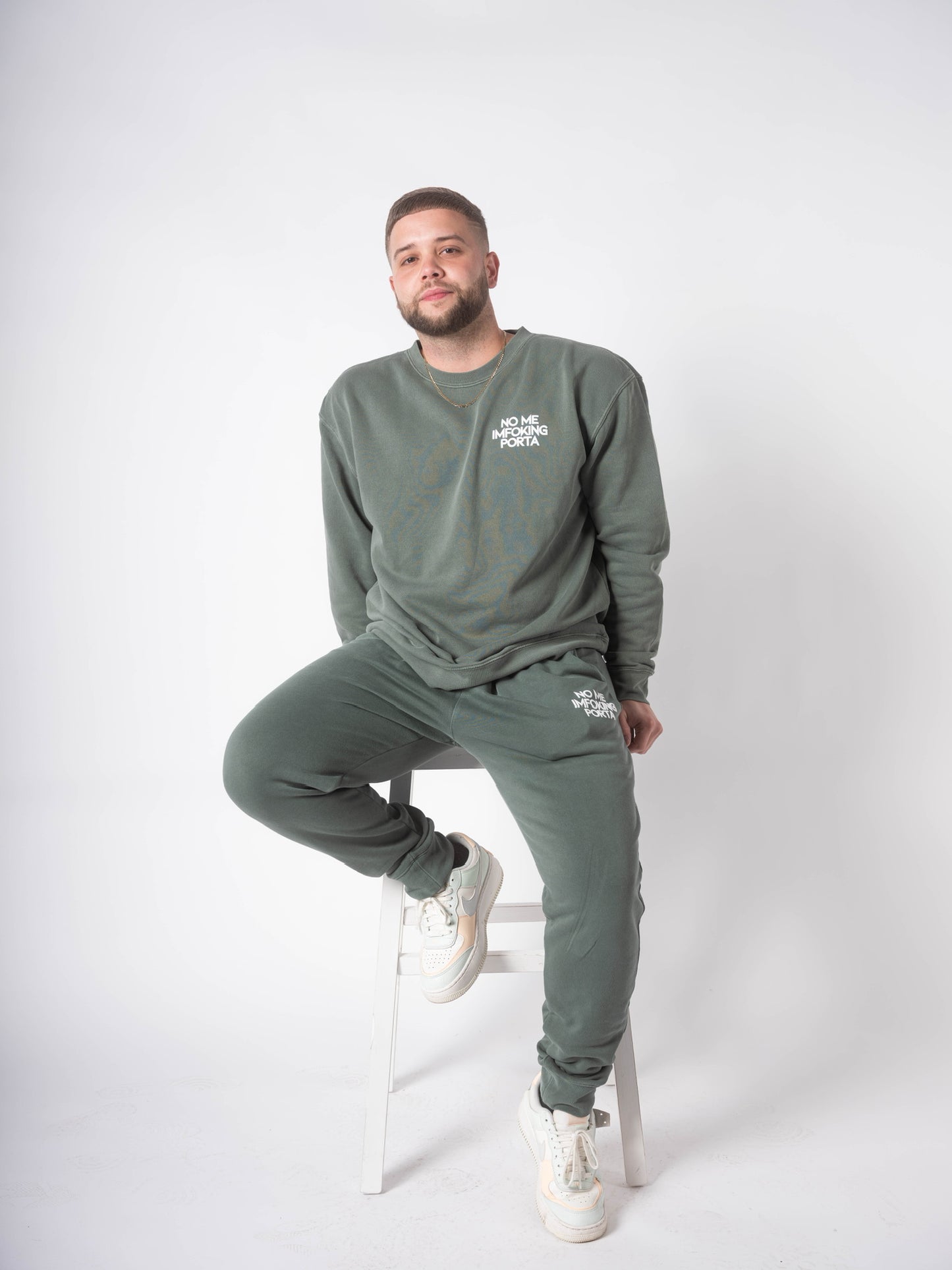 No Me Pigment Dyed Crewneck