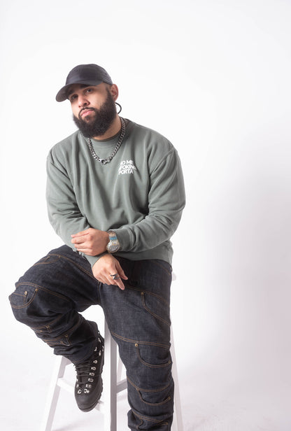 No Me Pigment Dyed Crewneck