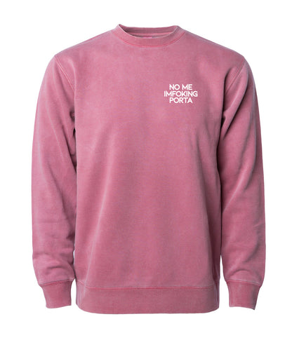 No Me Pigment Dyed Crewneck