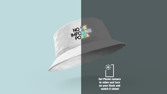 NO ME REFLECTIVE BUCKET HAT