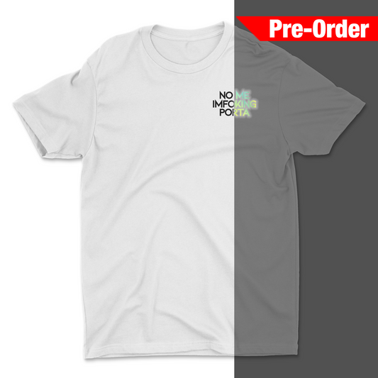 NO ME IMFOKINGPORTA T-Shirt - Black/Rainbow Reflective
